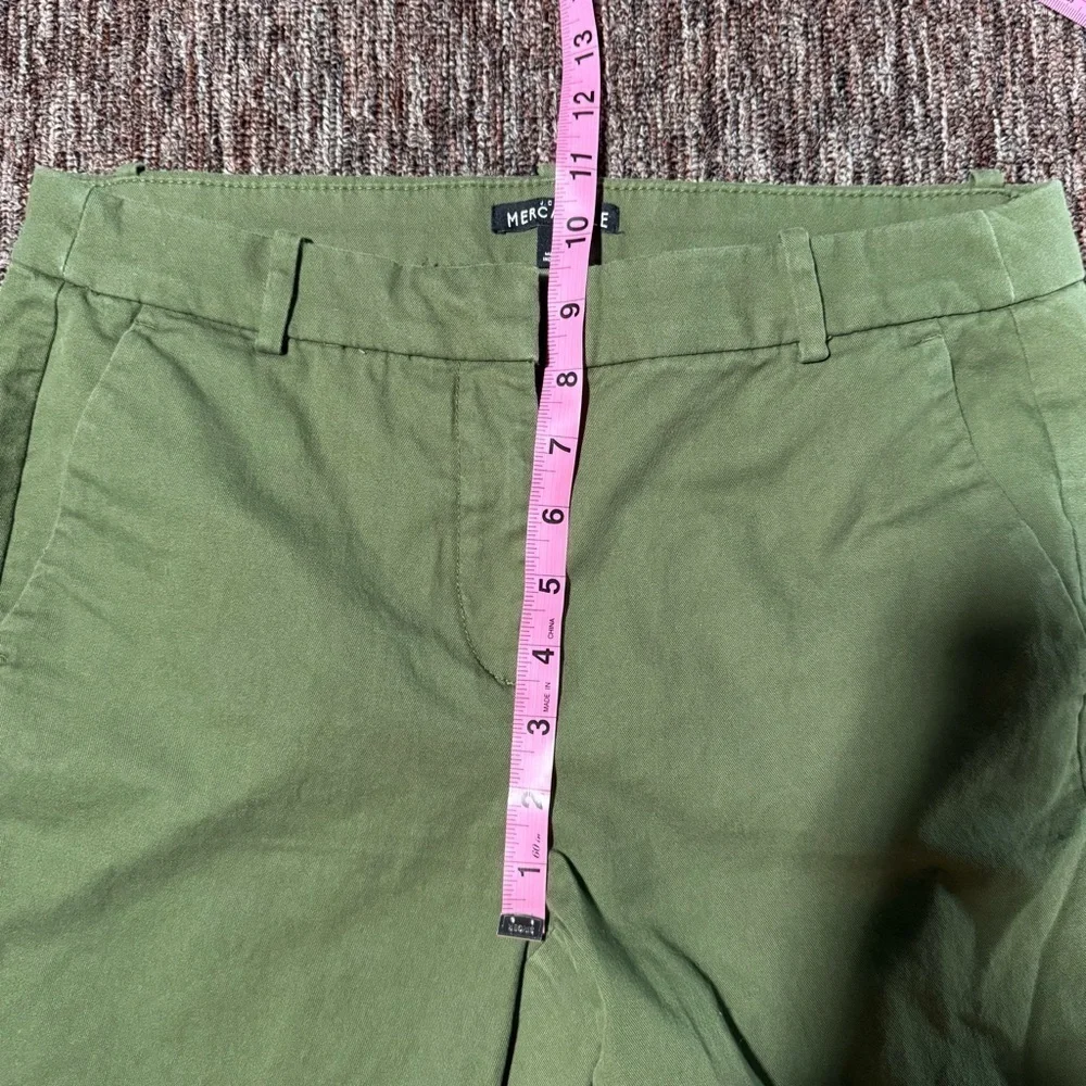 J Crew Mercantile Green Granola Straight Leg Career Chino Pants 4